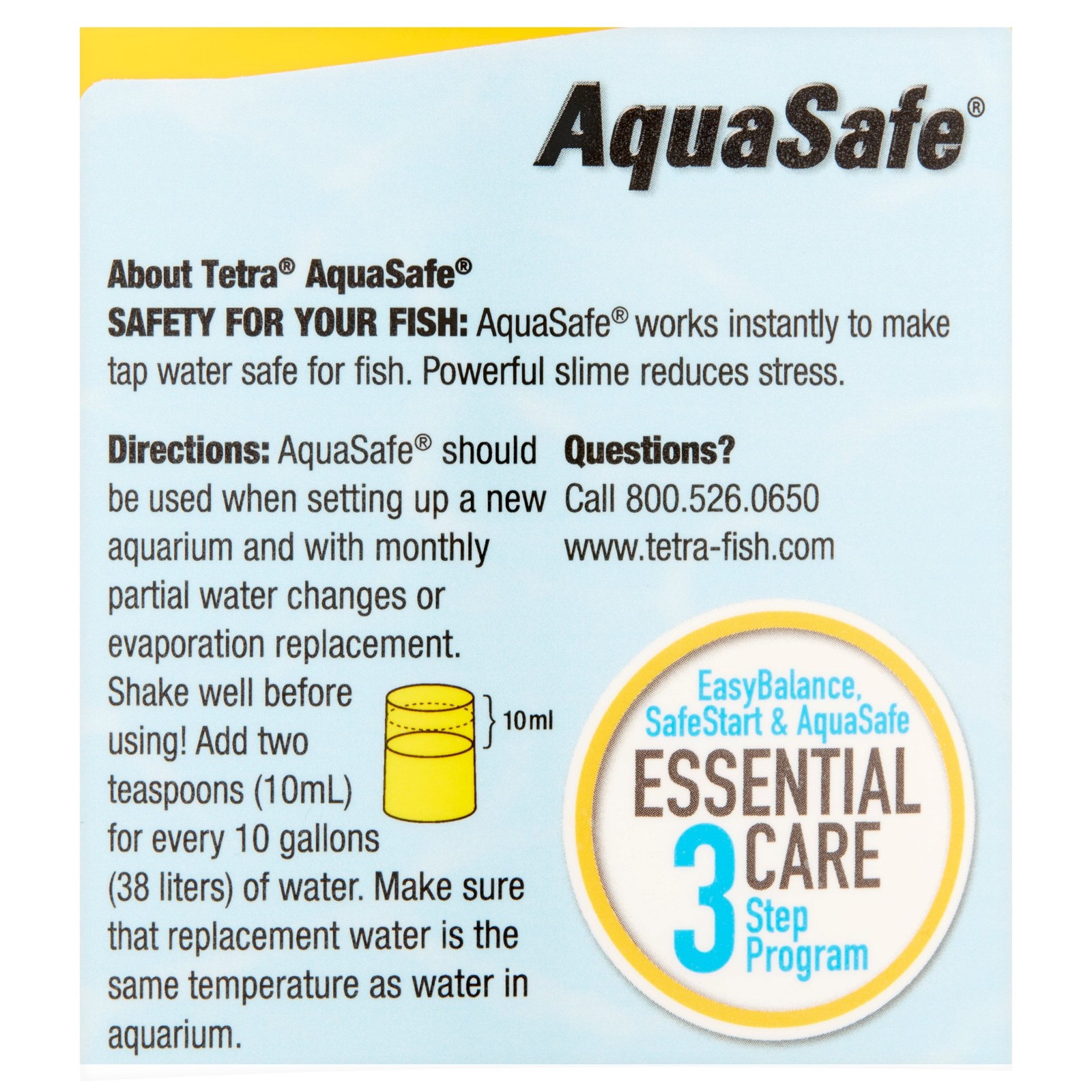 Aquarium Water Conditioner, Makes Tap Water Safe, Treats 500 Gallons,16.9 oz.