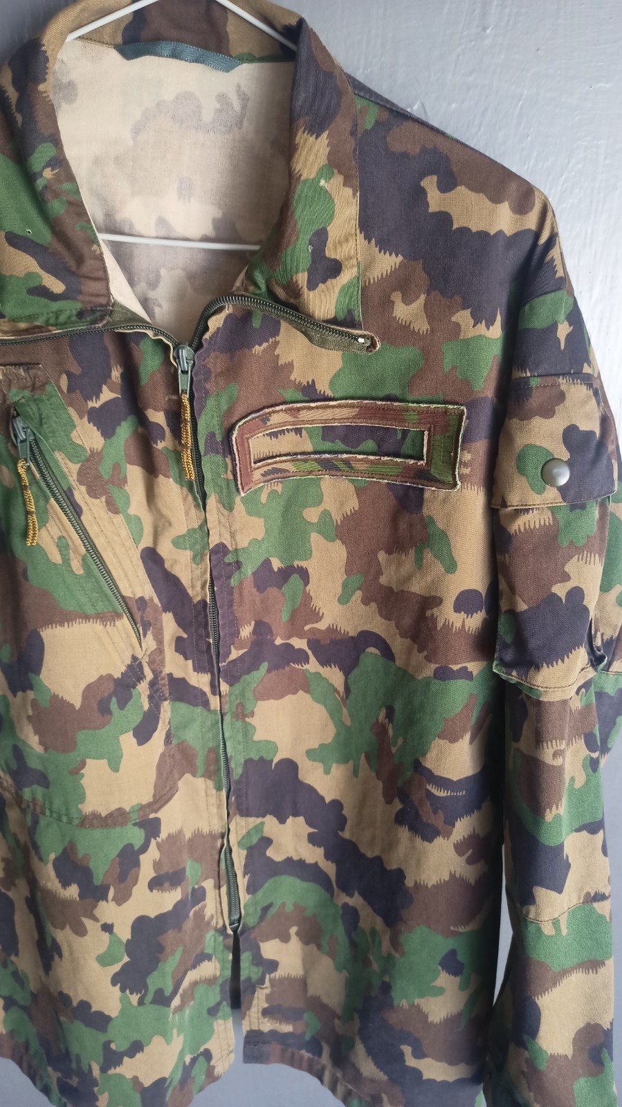Army camouflage jacket. Combat soldier jacket Taz 90