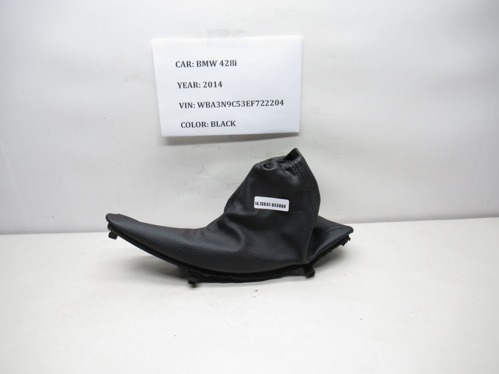 2014-2016 BMW 428i Emergency Parking Brake Lever Boot Used OEM 9235425