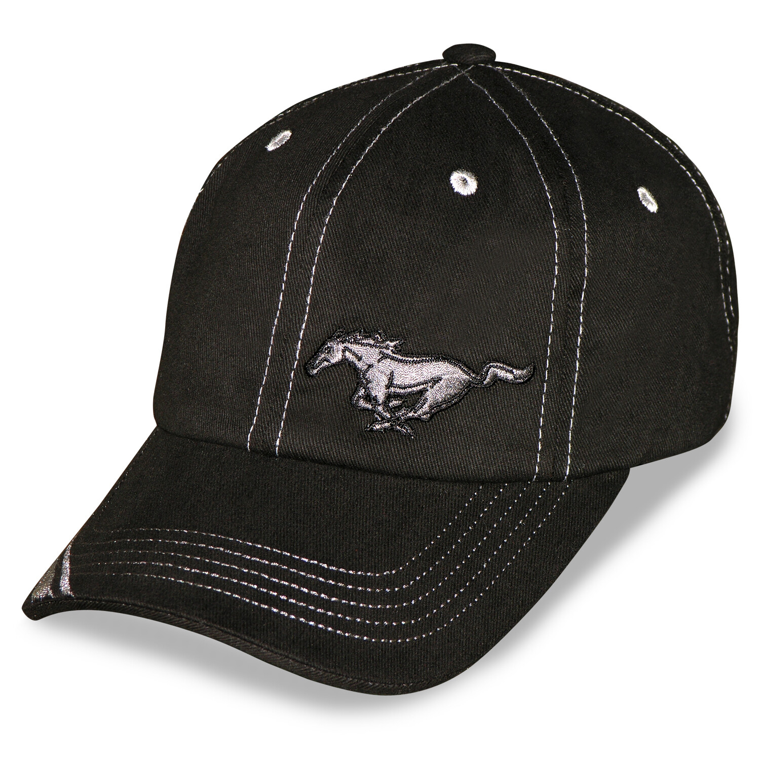Running Horse Blackout with Stripe Mustang Hat - You Get FREE USA Shipping! LOOK