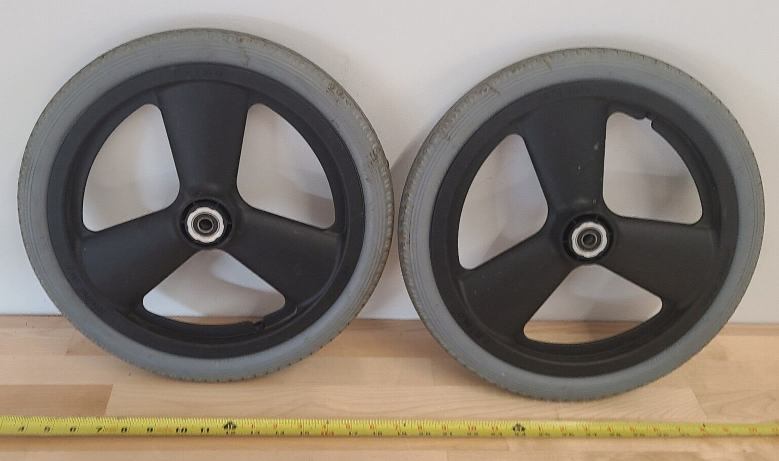 Lot of 2   16” Wheels for Sunrise Quickie Iris Tilt In Space Wheelchair