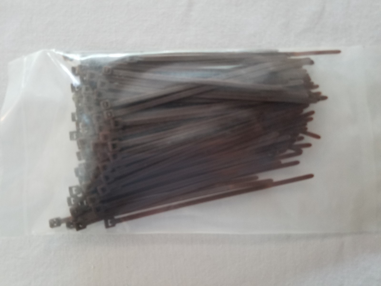 4” Dark Brown Zip Ties - Quantity 200