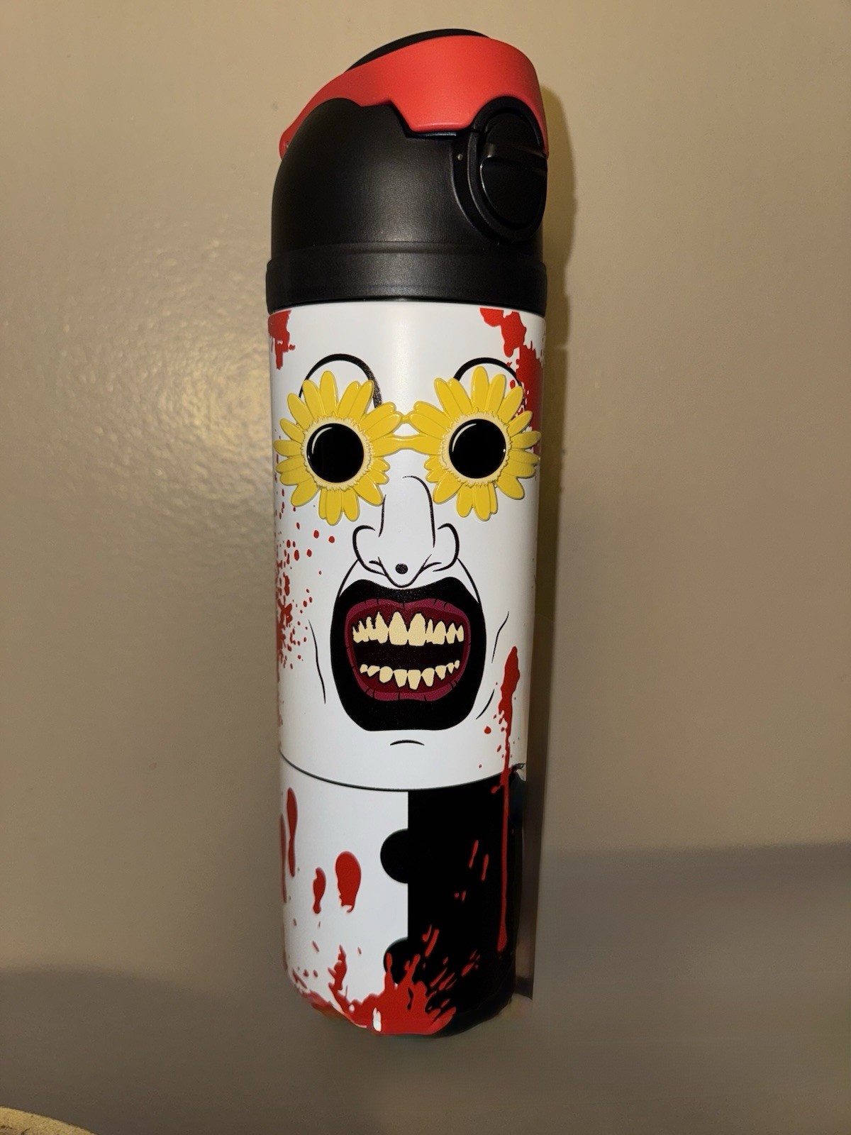 Art the Clown Flip Top Water Bottle 24 oz. - Terrifier