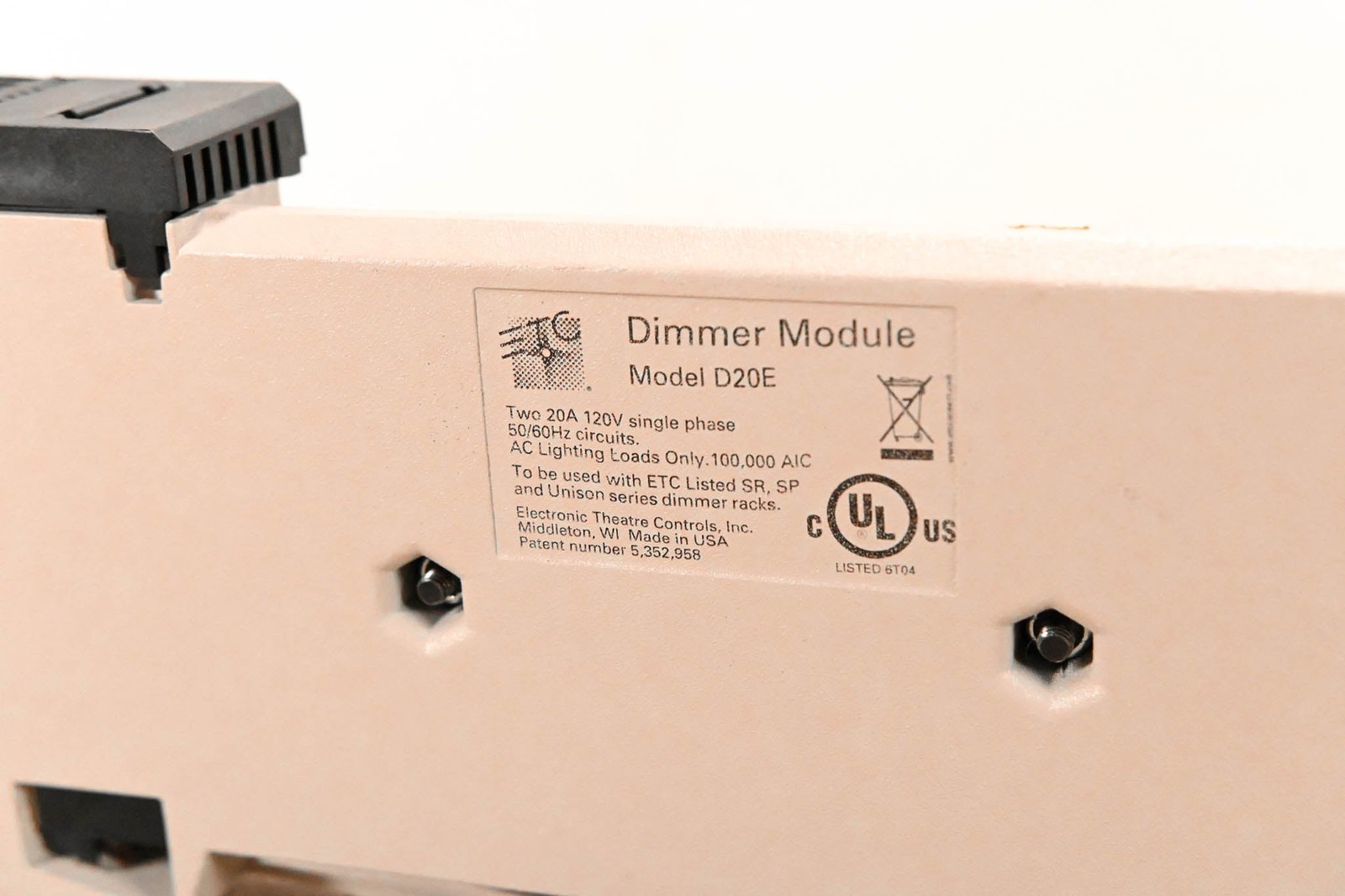 ETC D20E Dual 20A Dimmer Module CG01PPD