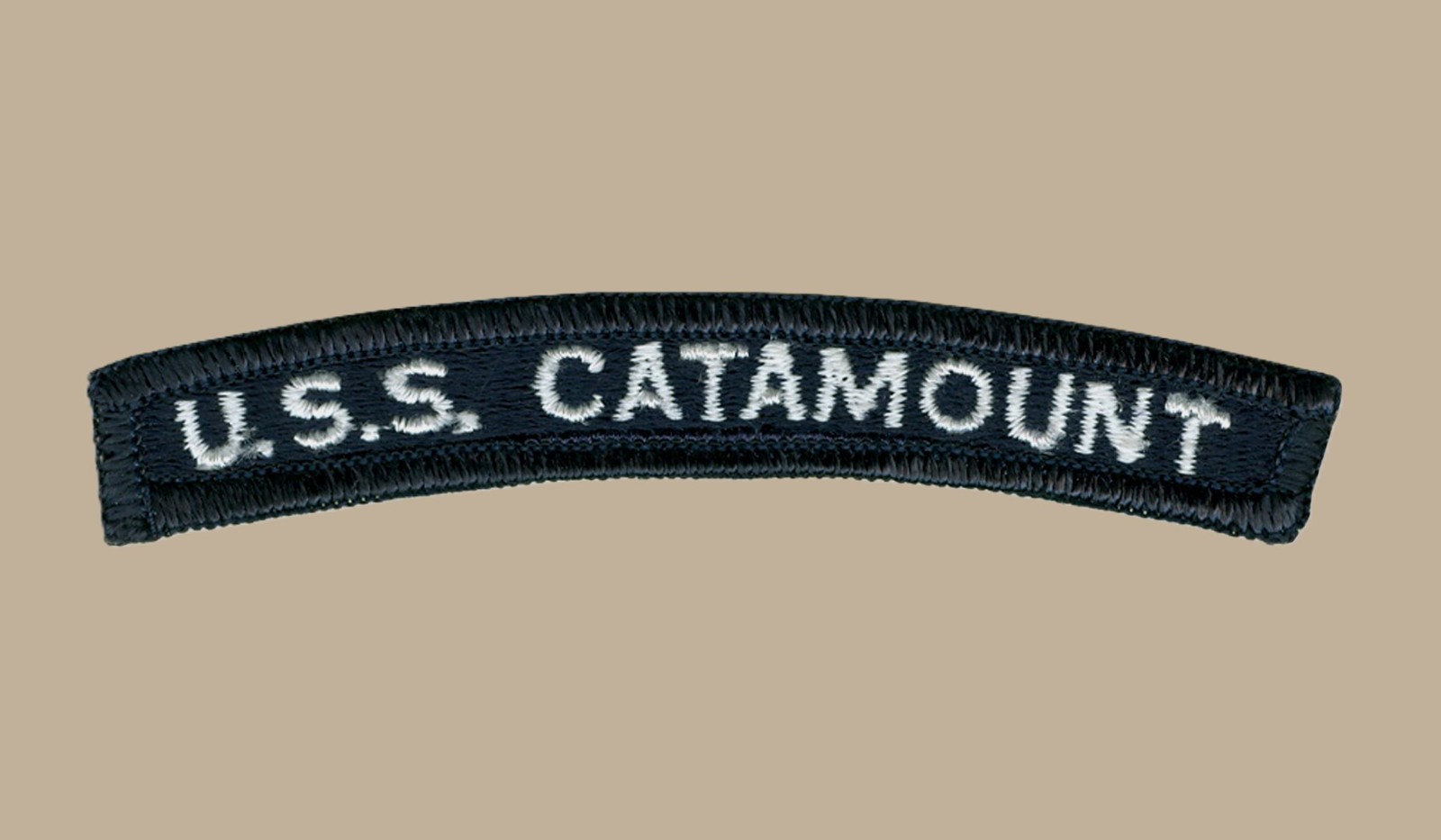US Navy LSD-17 USS Catamount Dock Landing Ship UIM Shoulder Rocker Tab (01)