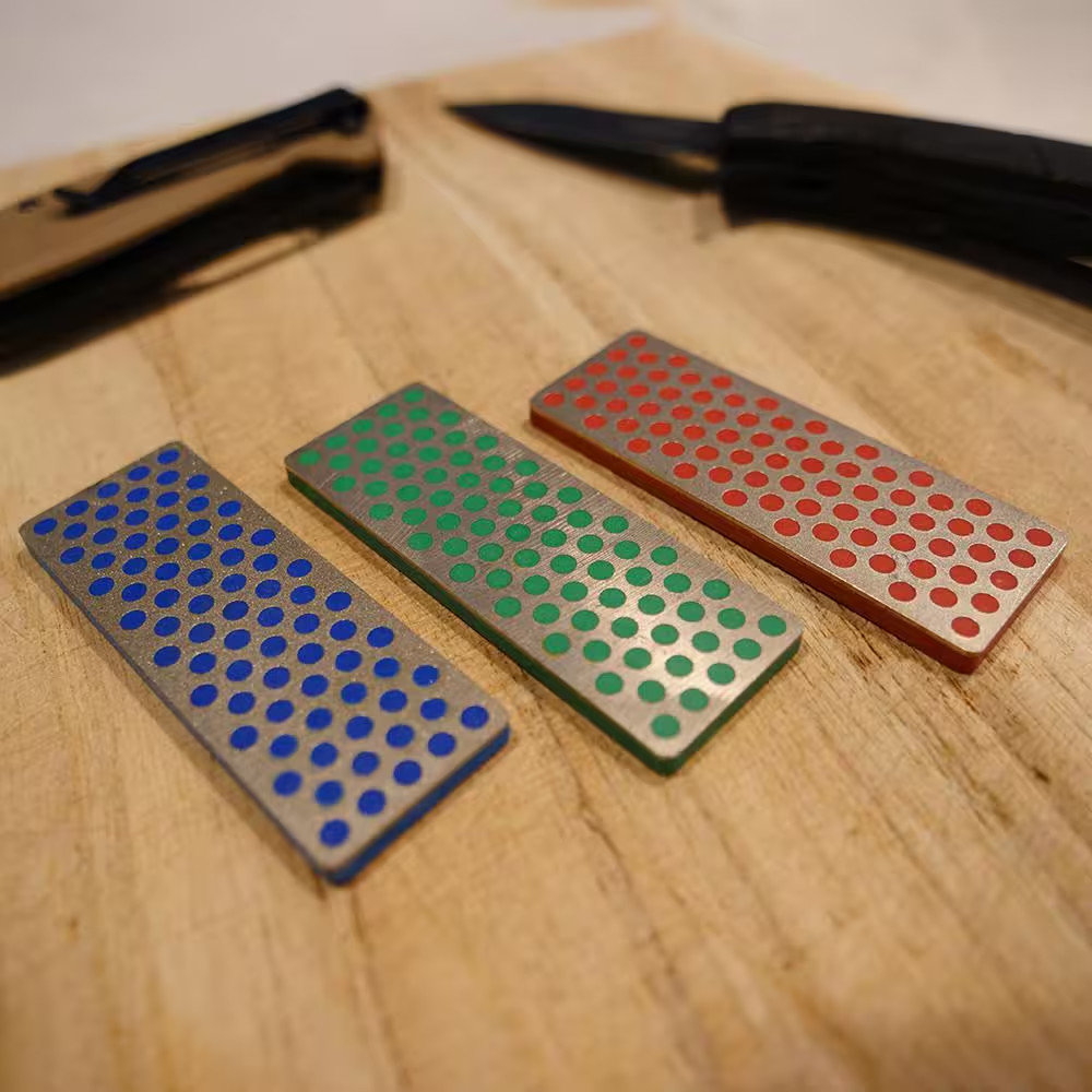 70 Mm Diamond Whetstone 3-Stone Handheld Sharpener Kit