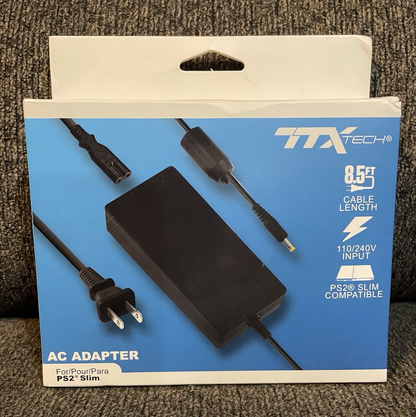 Sony PS2 Slim AC Adapter TTX Tech Power Supply Cord