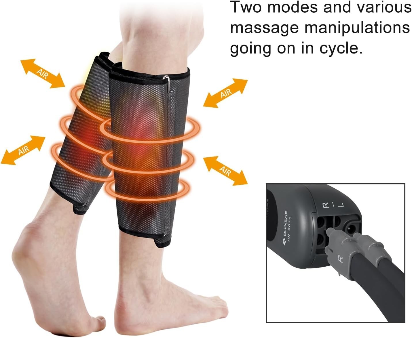 QUINEAR Air Compression Leg Massager for Circulation & Pain Relief QN-005A