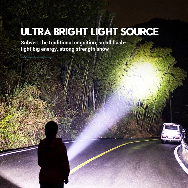 1-10Pack Super Bright LED Flashlight Tactical Rechargeable LED Work Lights Torch