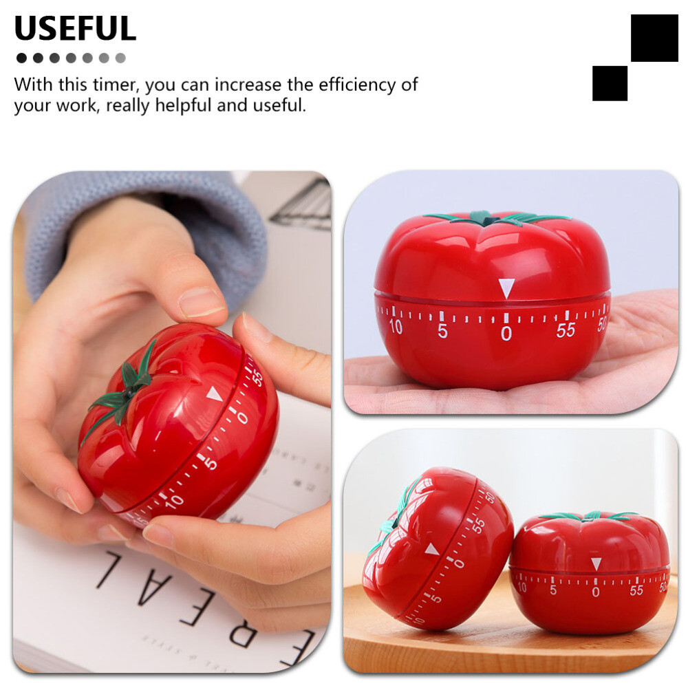 2pcs Visual Timer Clock Fruit Shape Timer Pomodoro Timer Cube Fruit Timer