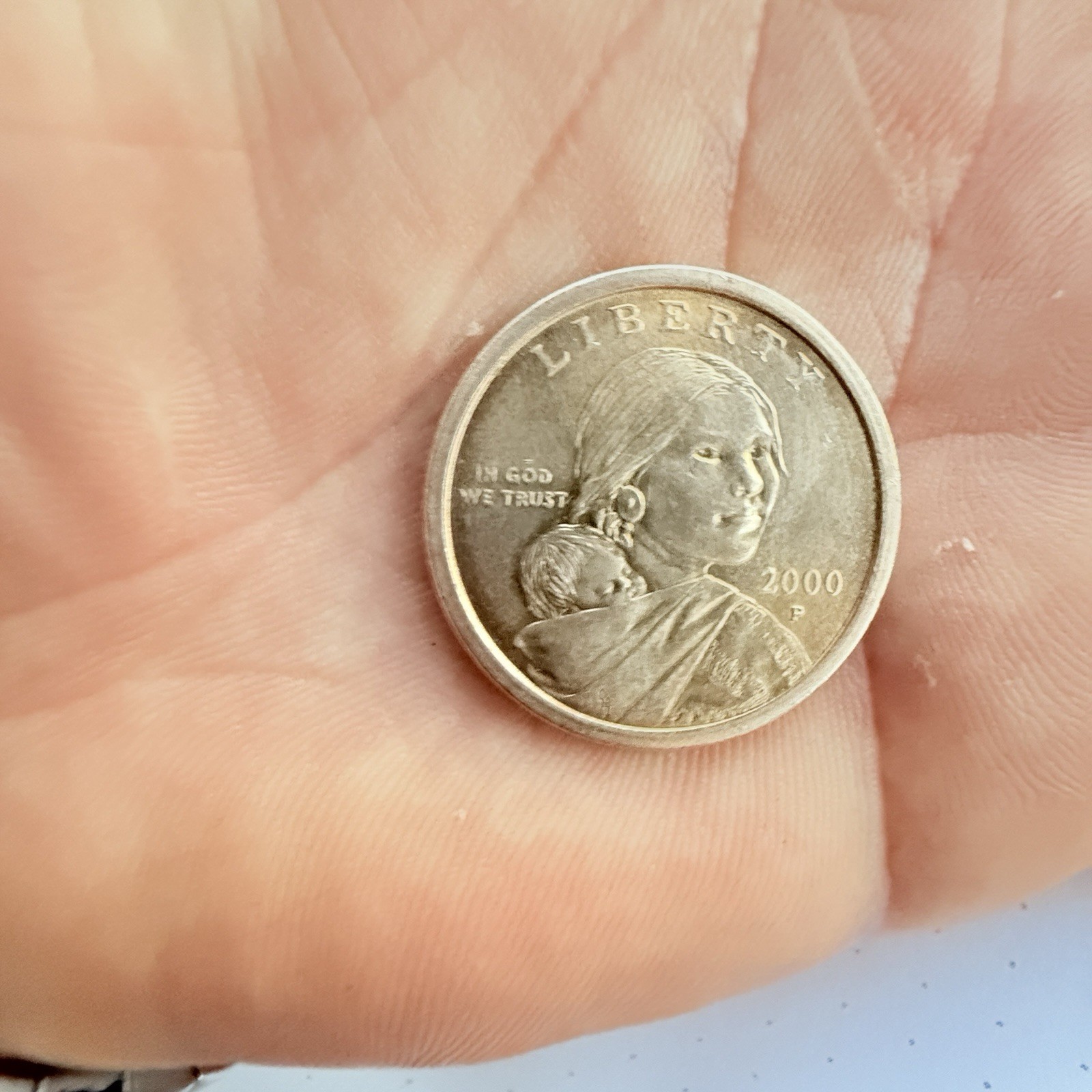 2000-P Sacagawea Dollar – Philadelphia Mint – Golden Dollar – First Year Issue