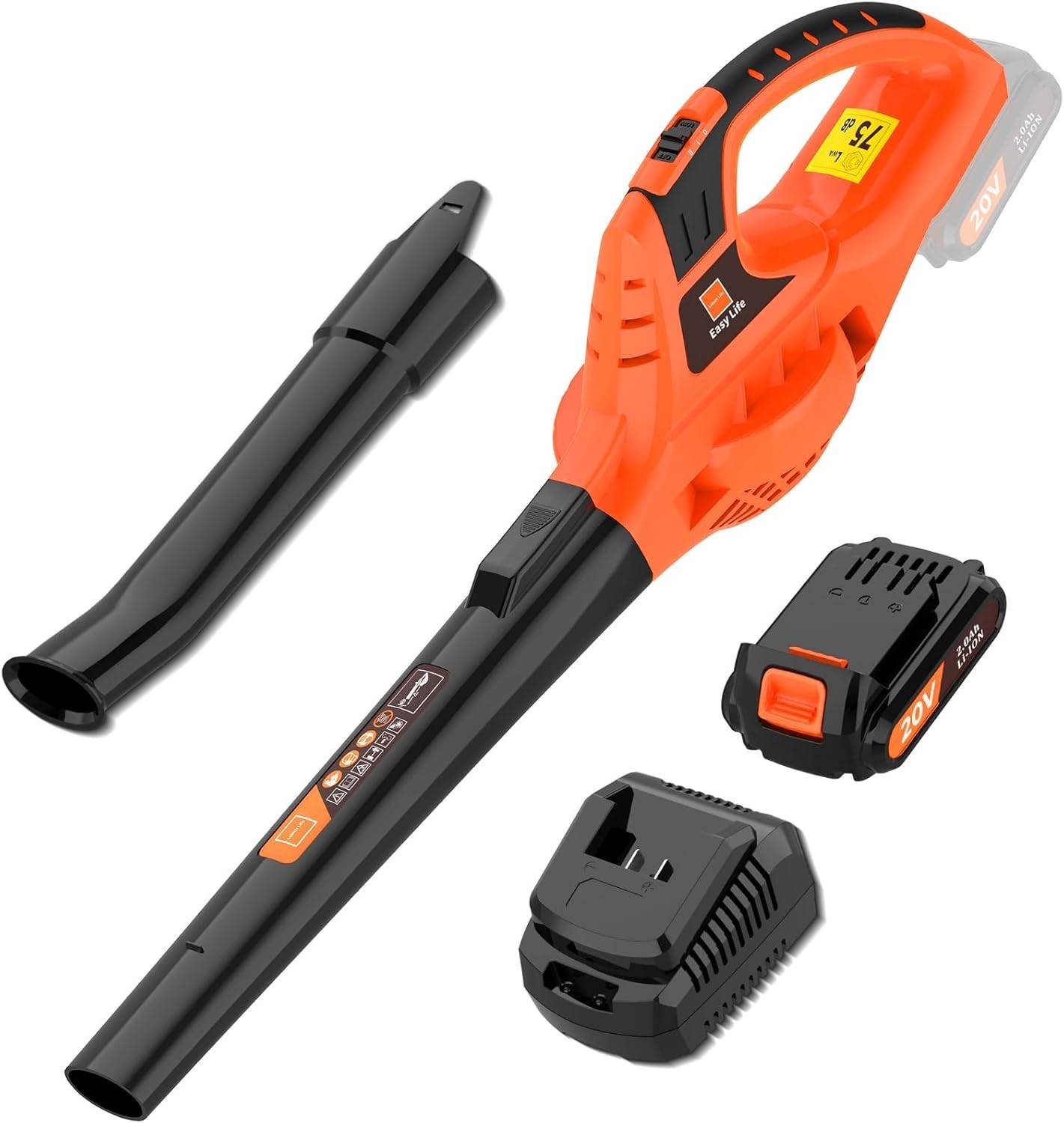 Handheld 21V Leaf Blower with Rechargeable Battery - Portable & Powerful Cleanup