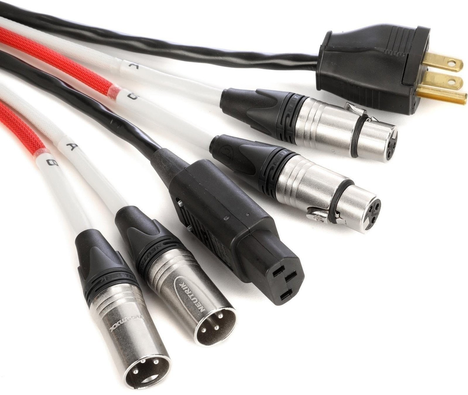Pro Co EC2-25 Siamese Twin 2xXLRF-2xXLRM Audio Cable + IEC Power Cable - 25 Feet