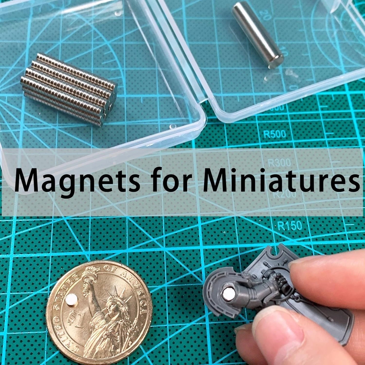 300Pcs Mini Round Magnets 3x1mm for Crafts, Miniatures & DIY Projects
