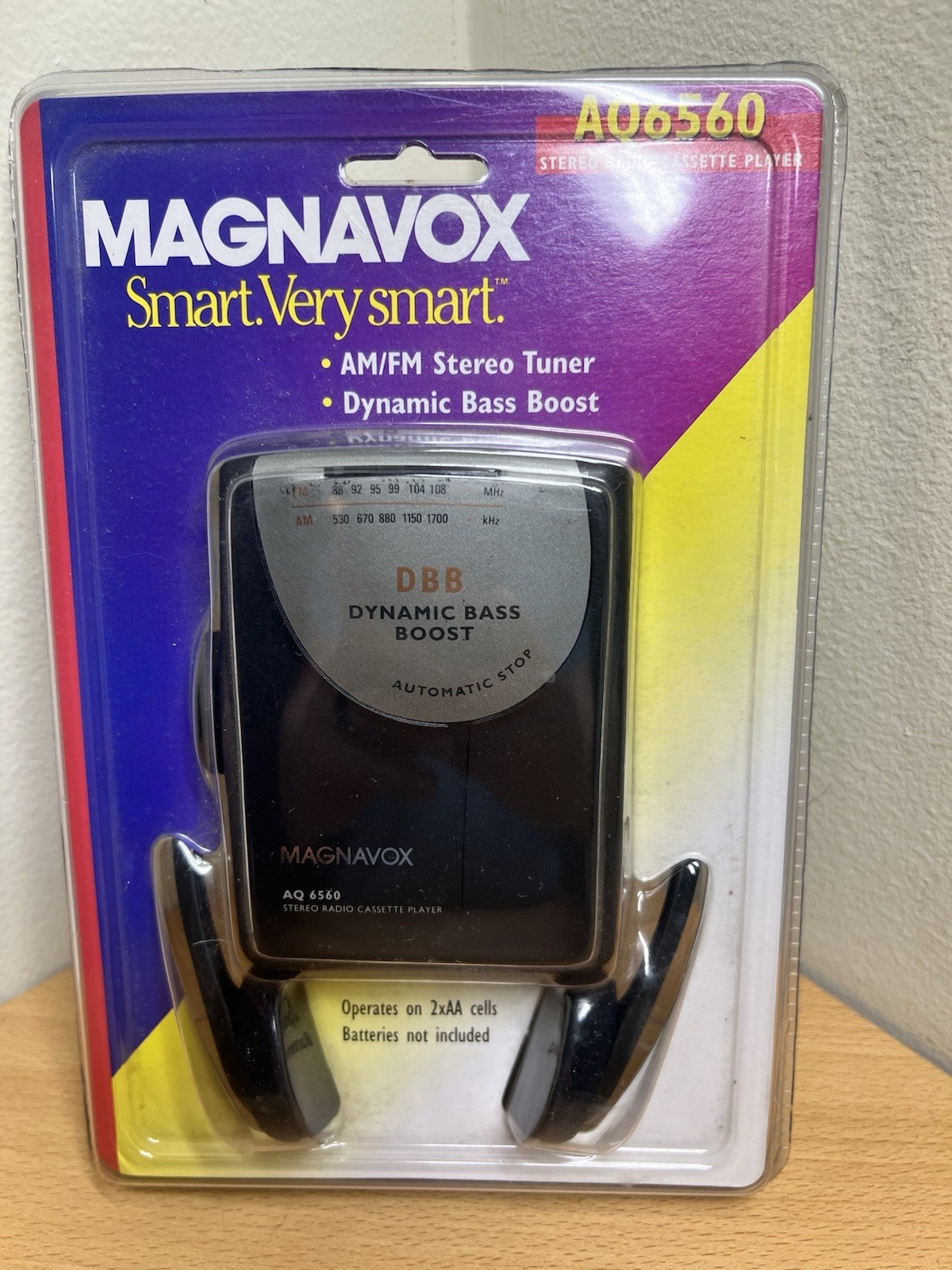 VINTAGE MAGNAVOX AQ6560 AM/FM STEREO BY PHILLIPS TUNER BASS BOOST/NEW/NOS