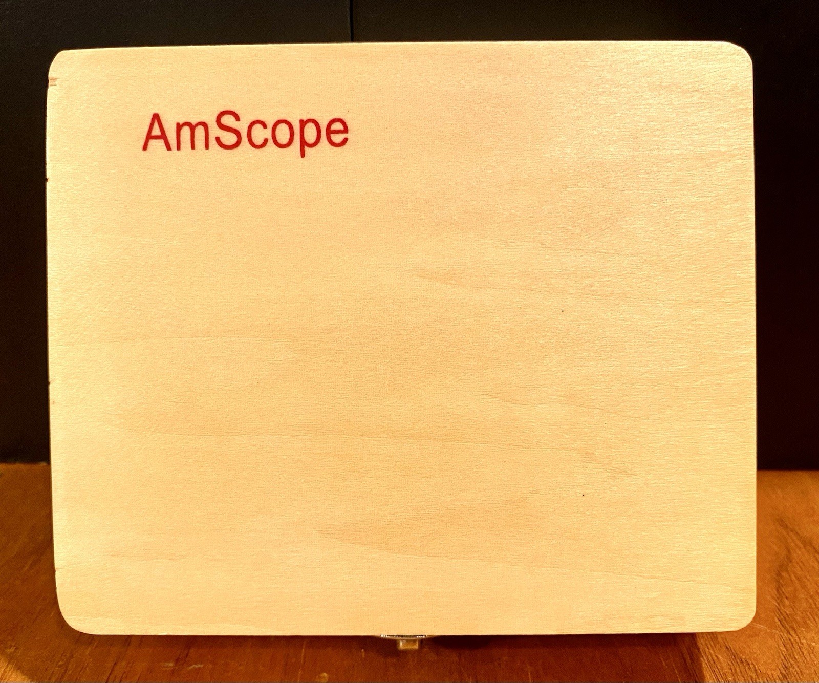 AMSCOPE Microscope Slides (2) Animals/Plants w/Wooden Box  Biology Science