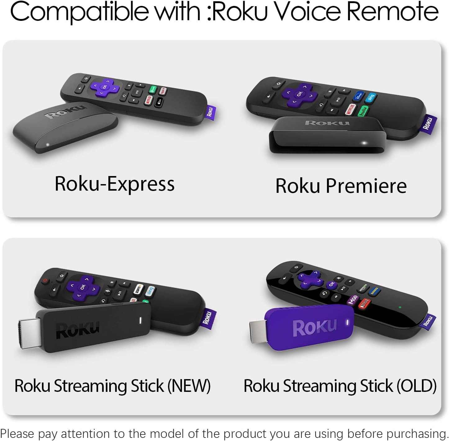 Micro USB Power Cord for Roku Streaming Stick, Roku Express Plus, Roku Premier/P