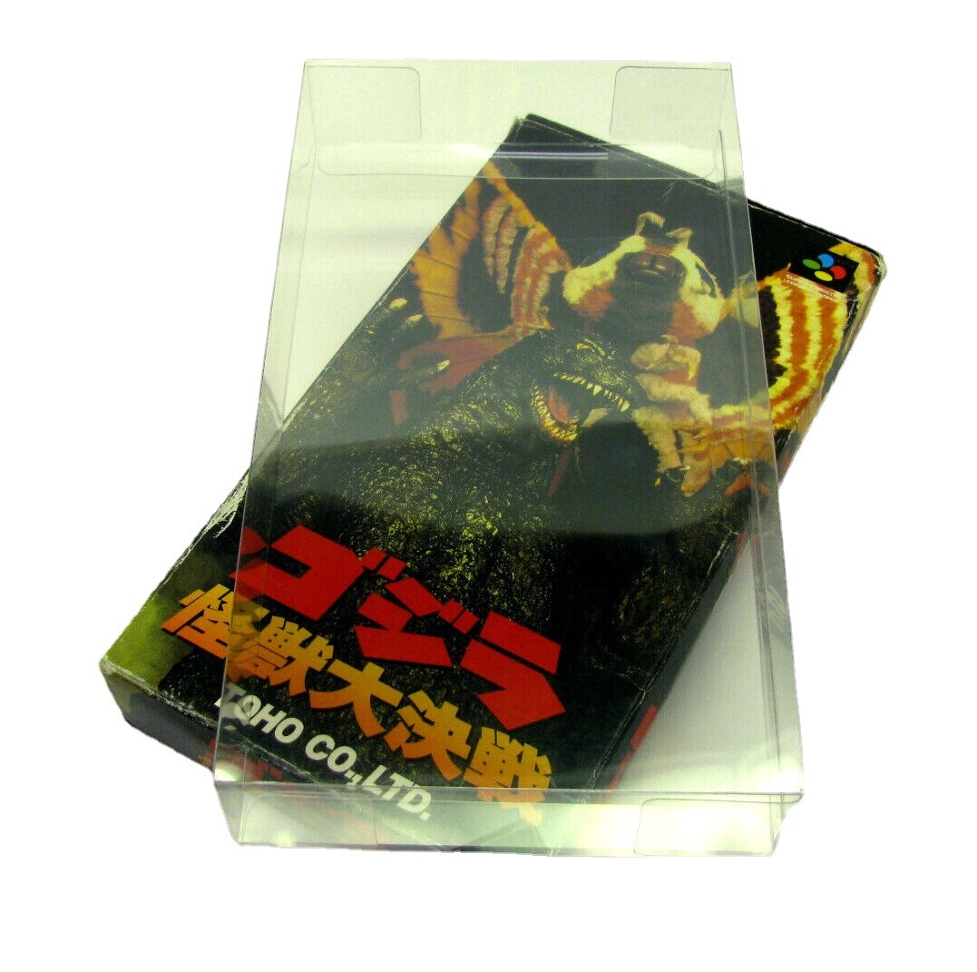 20x Nintendo Super Famicom Cib Game - Clear Plastic Protective Box Protectors