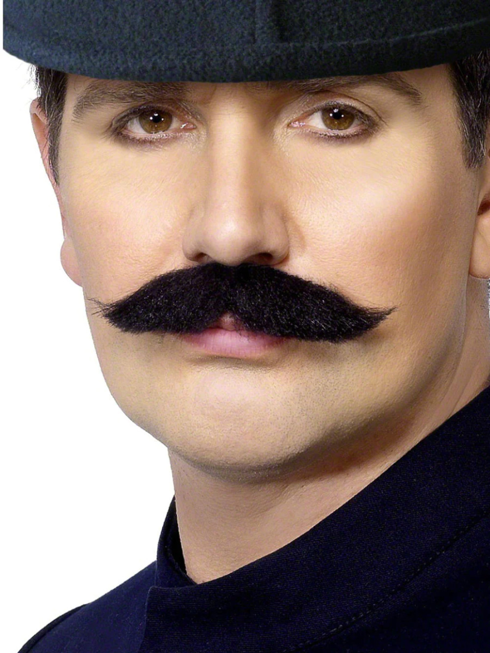 Adult London Bobby Moustache Mens Fancy Dress Costume Accessory New