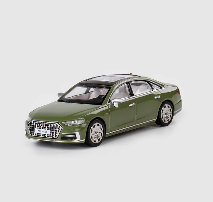 JKM 1/64 Scale Audi A8L 2021 Alloy Model Car Collection Gifts 2 Colors
