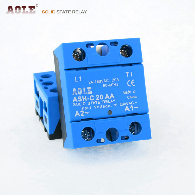 20A single phase AC solid state relay ASH-C 20AA for motors, heating, machinery