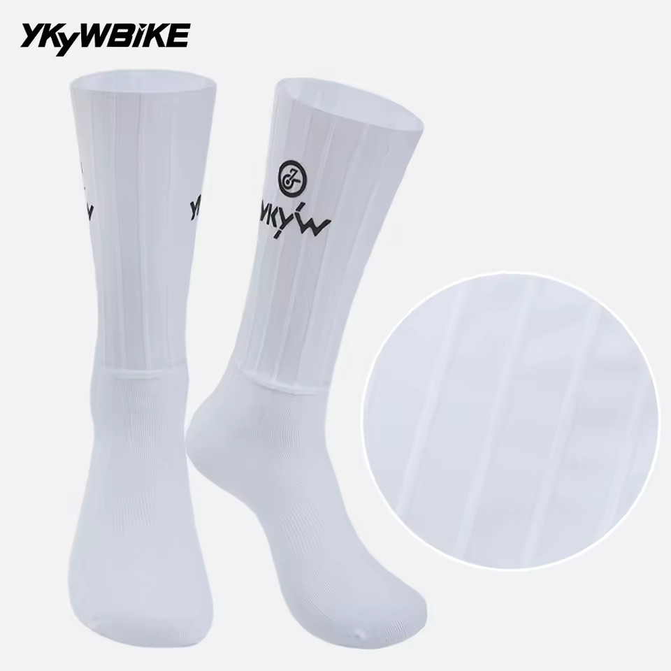 YKyWBIKE Aero Cycling Socks - Race Performance - Lightweight - Anti-Slip