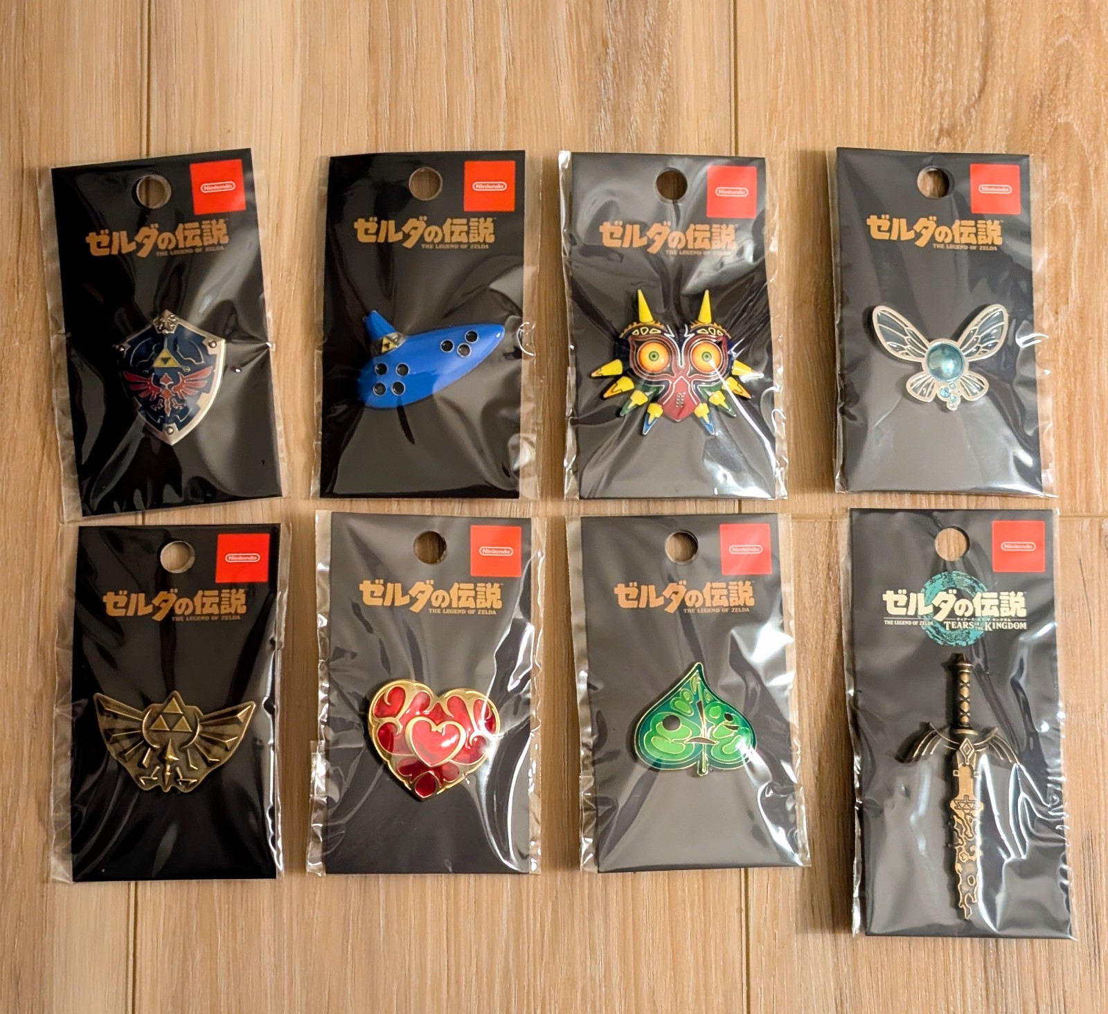 The Legend of Zelda Pins complete Set of 8 Nintendo Japan Ocarina Korok
