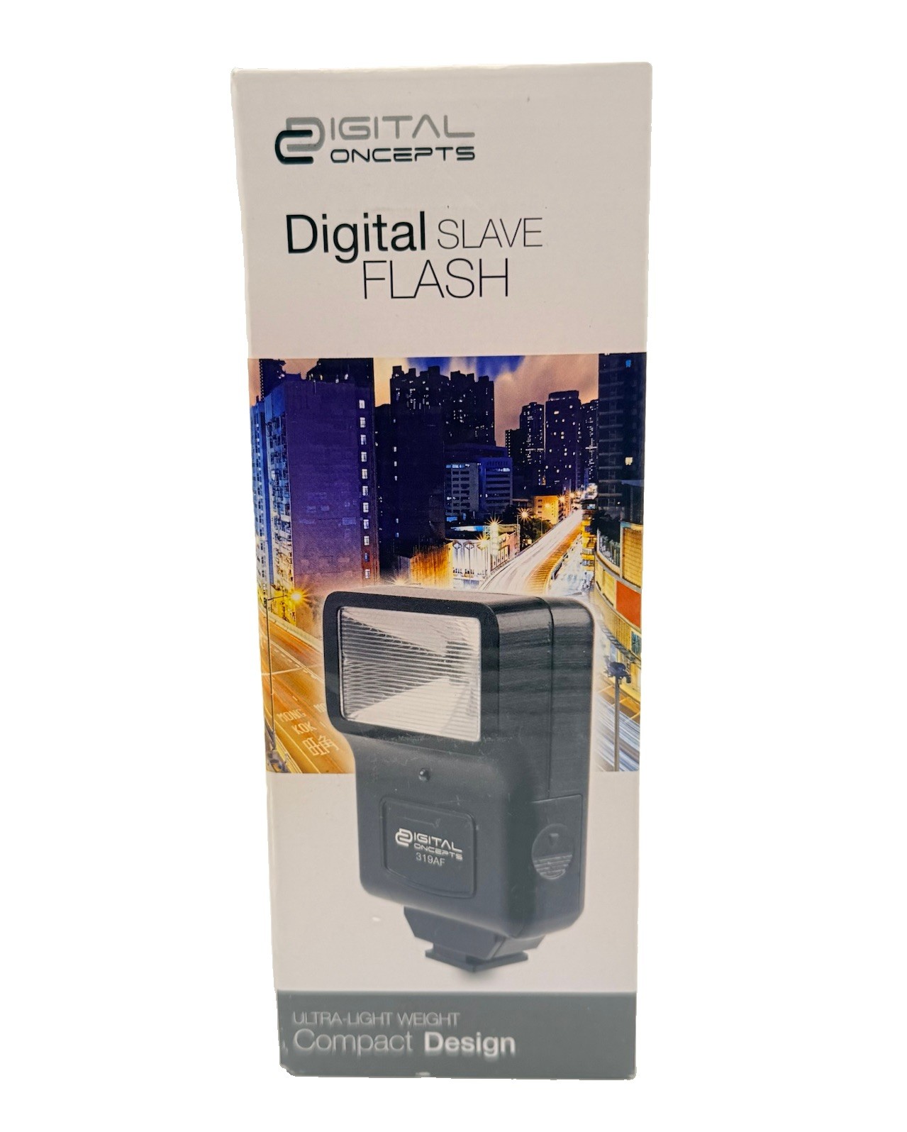 Vivitar Digital Concepts 319AF Digital Slave Flash w/ Hot Shoe Bracket New. READ