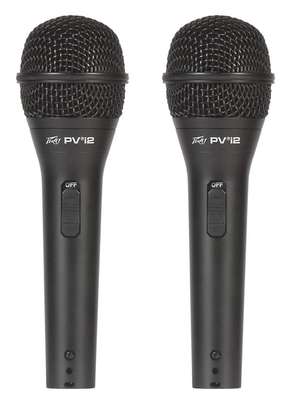 Peavey PV®i 2 Dynamic Vocal Microphone – Black (2-Pack) Cardioid Microphones