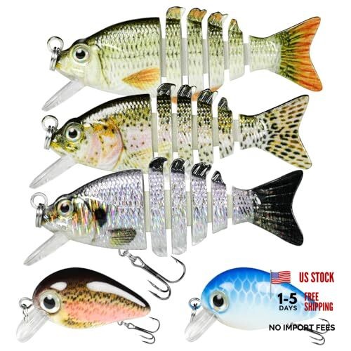 Fishing Lures for Freshwater or Saltwater, Easy to Use for Family B1-2"-0.07oz