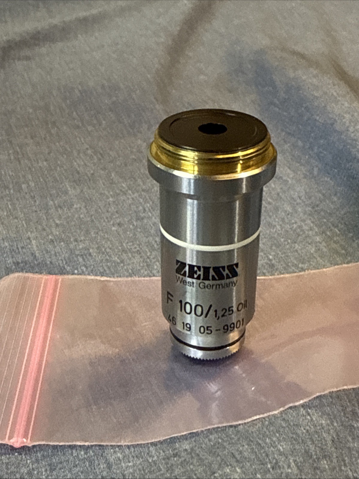 Zeiss Mikroskop Microscope Objektiv F100/1,25 Oil (Zeiss Nr. 461905-9901)