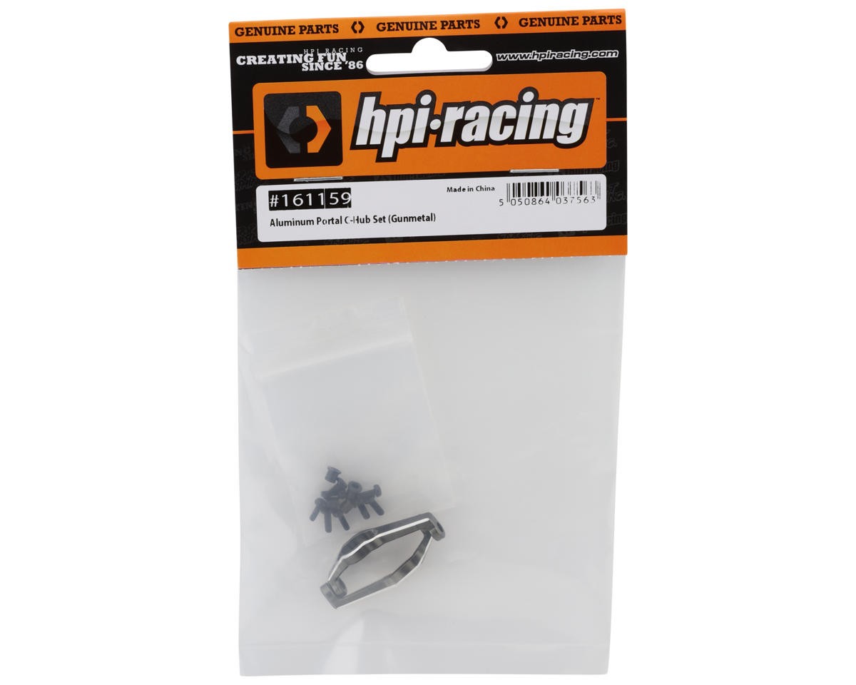 HPI Venture 18 Aluminum C-Hubs (Gunmetal) (2) (Portal Axle) [HPI161159]