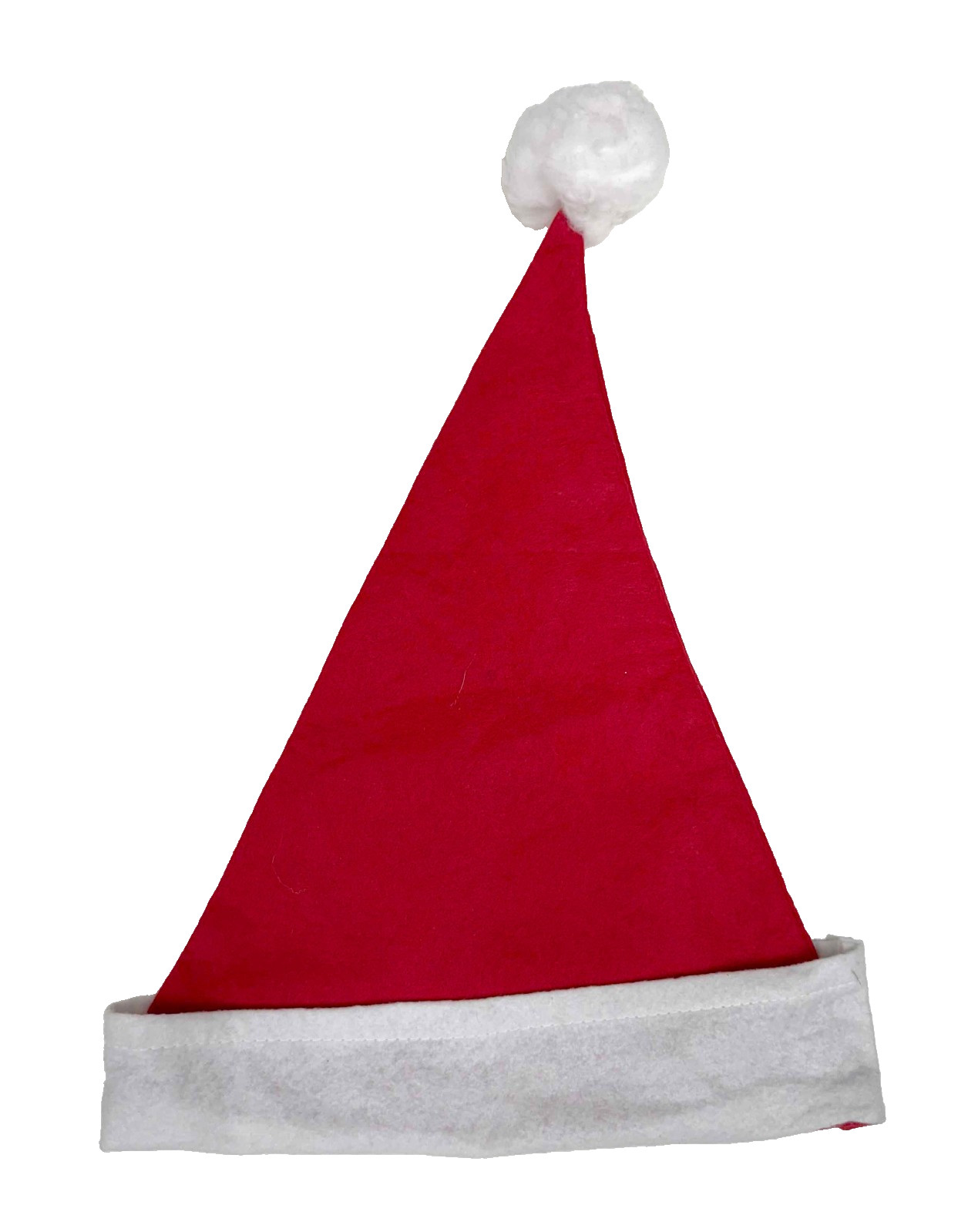 Santa Red & White Faux Fur Hat 17" x 12" Ideal for Christmas Holiday Party
