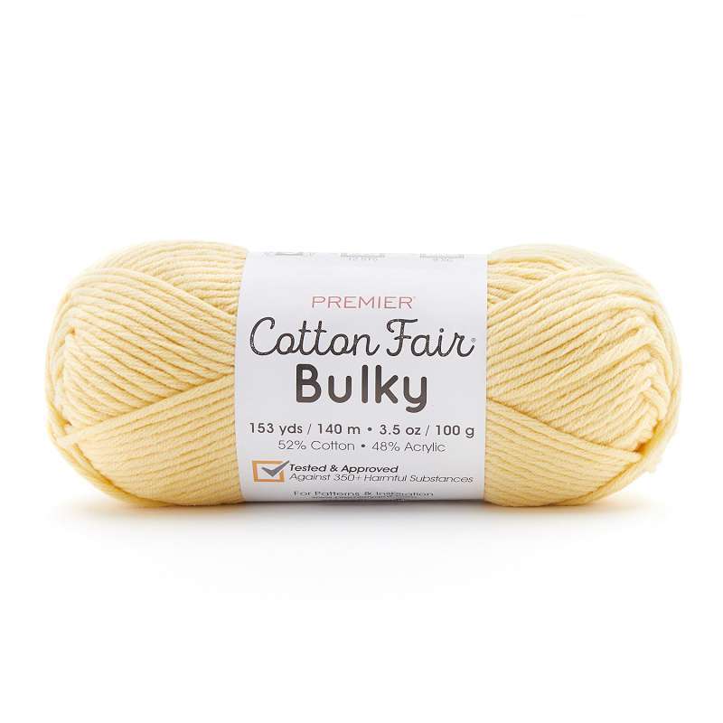 Premier Yarns Cotton Fair Bulky Yarn - Solid-Daffodil
