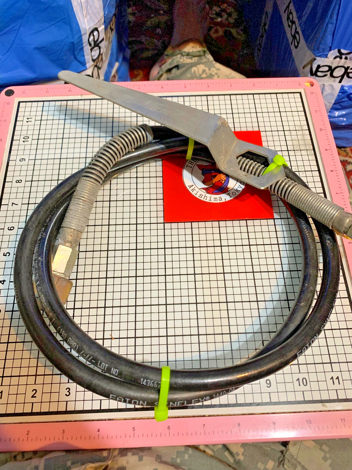 Carbonated CO2 Tank Hose, Eaton Synflex, 3440-04, 2750 PSI, 190 Bar, good cond.