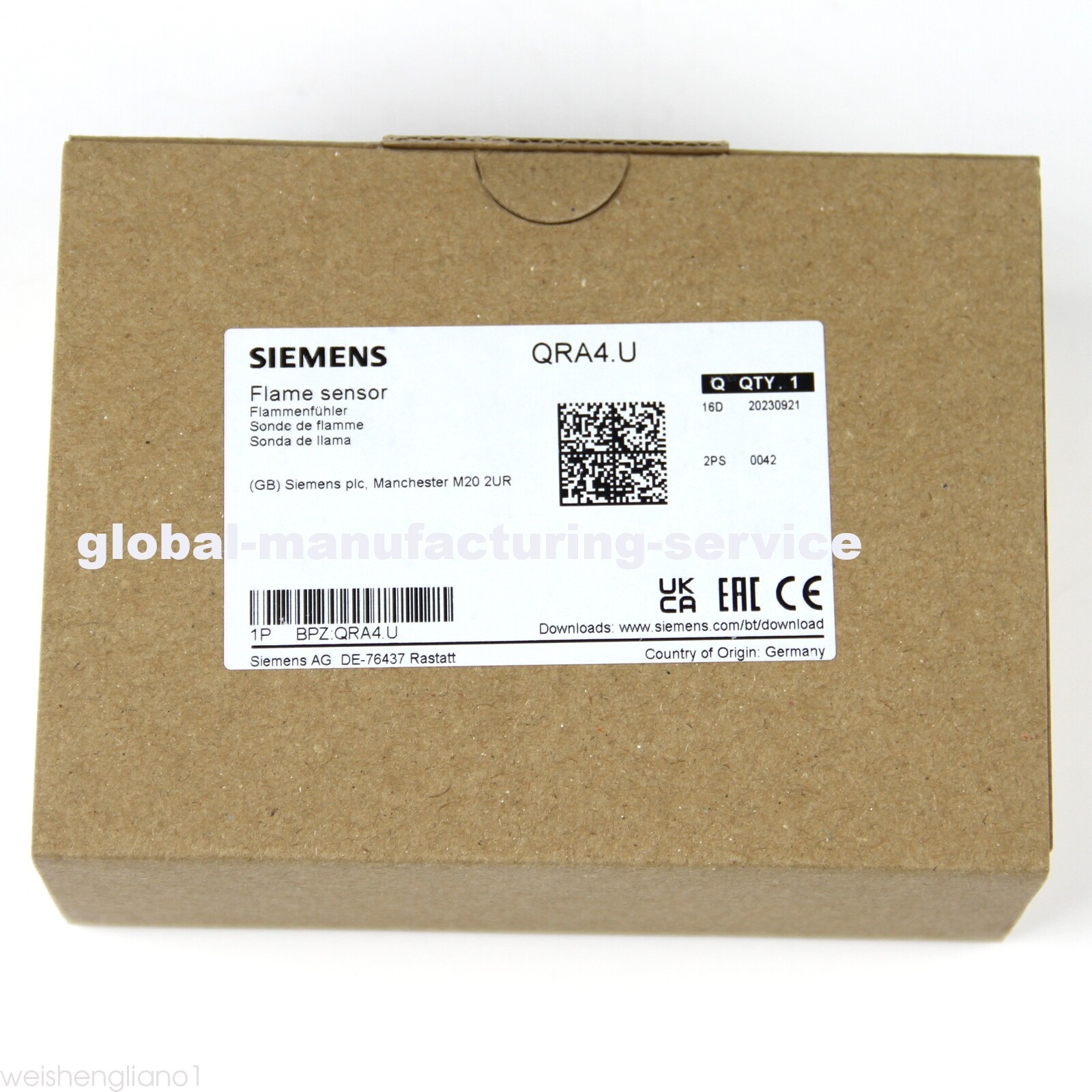 New In Box Siemens QRA4.U Flame Detector