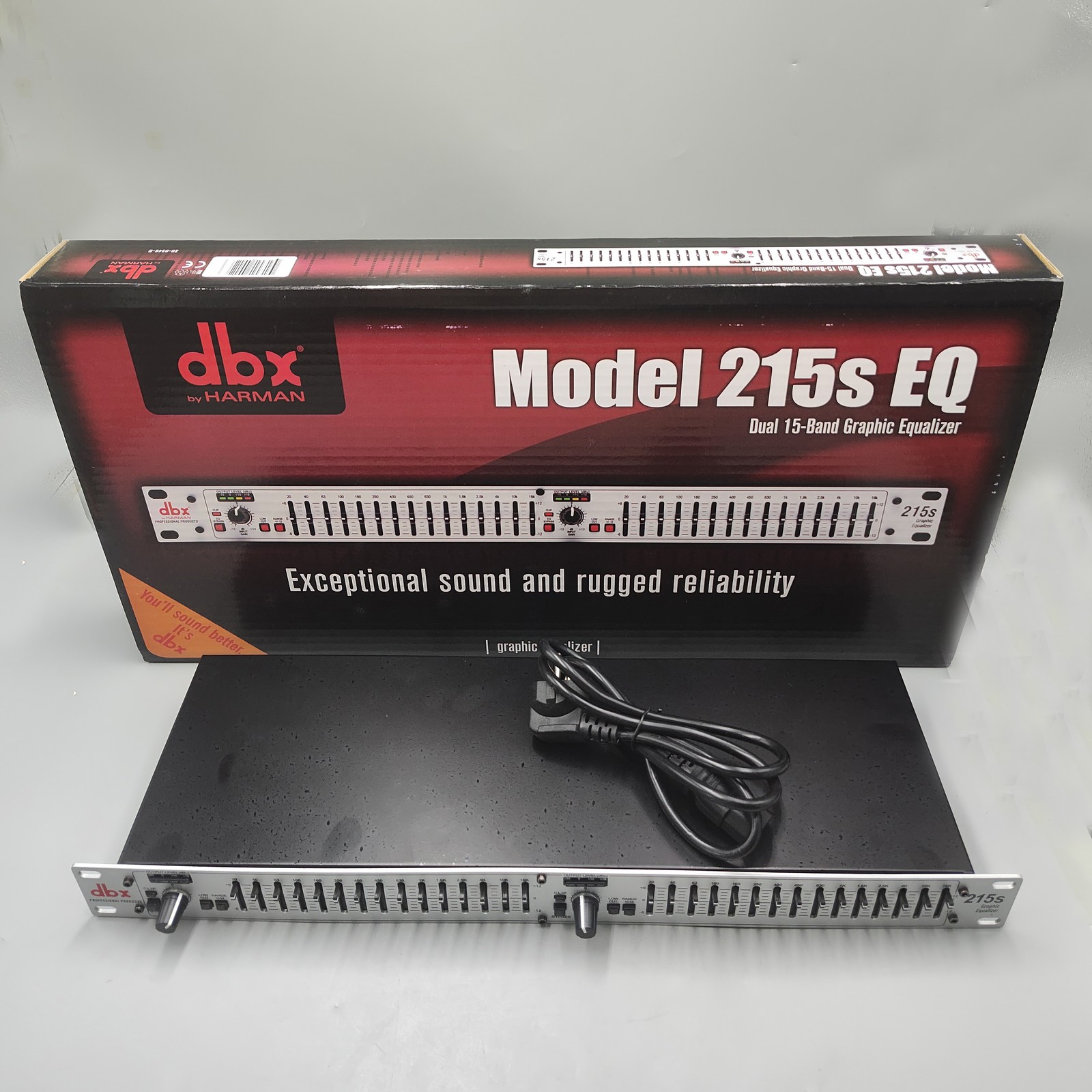 DBX 215s 15-Band Dual Channel Graphic Equalizer Switchable ±6 or ±15 dB