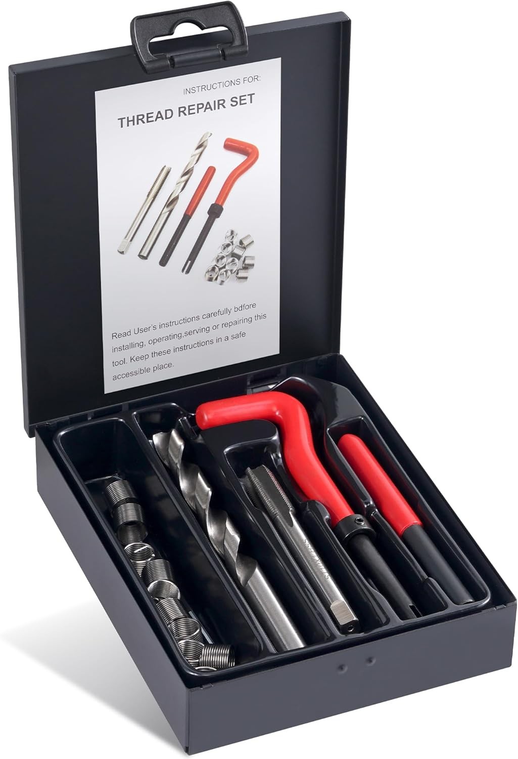 Kolvoii M10X1.0 Thread Repair Kit, Metric Helicoil Kit