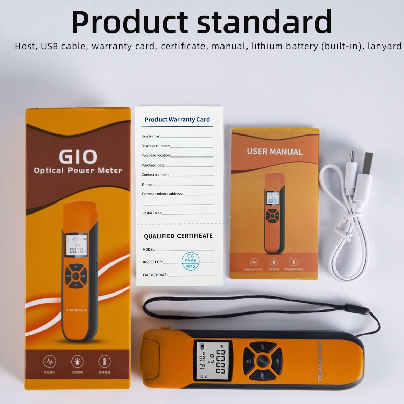 Optical Fiber Power Meter -50~+26 dbm Digital Display Optic Cable Tester Tool