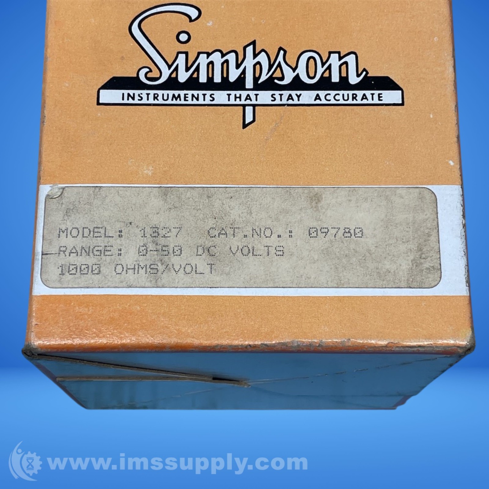 Simpson 1327 DC Ammeter FNFP