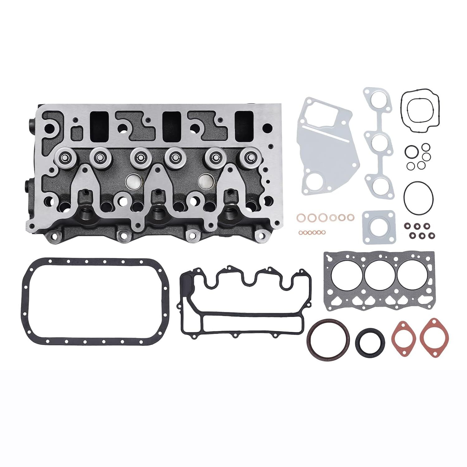 Cylinder Head Assy +Full Gasket Kit for Isuzu 4HK1 Engine