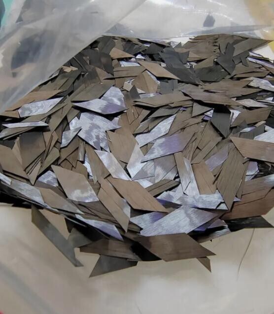 Diamond Shaped Flake Carbon Fiber Chopped Wire Forged Cut Short Fibre Filament