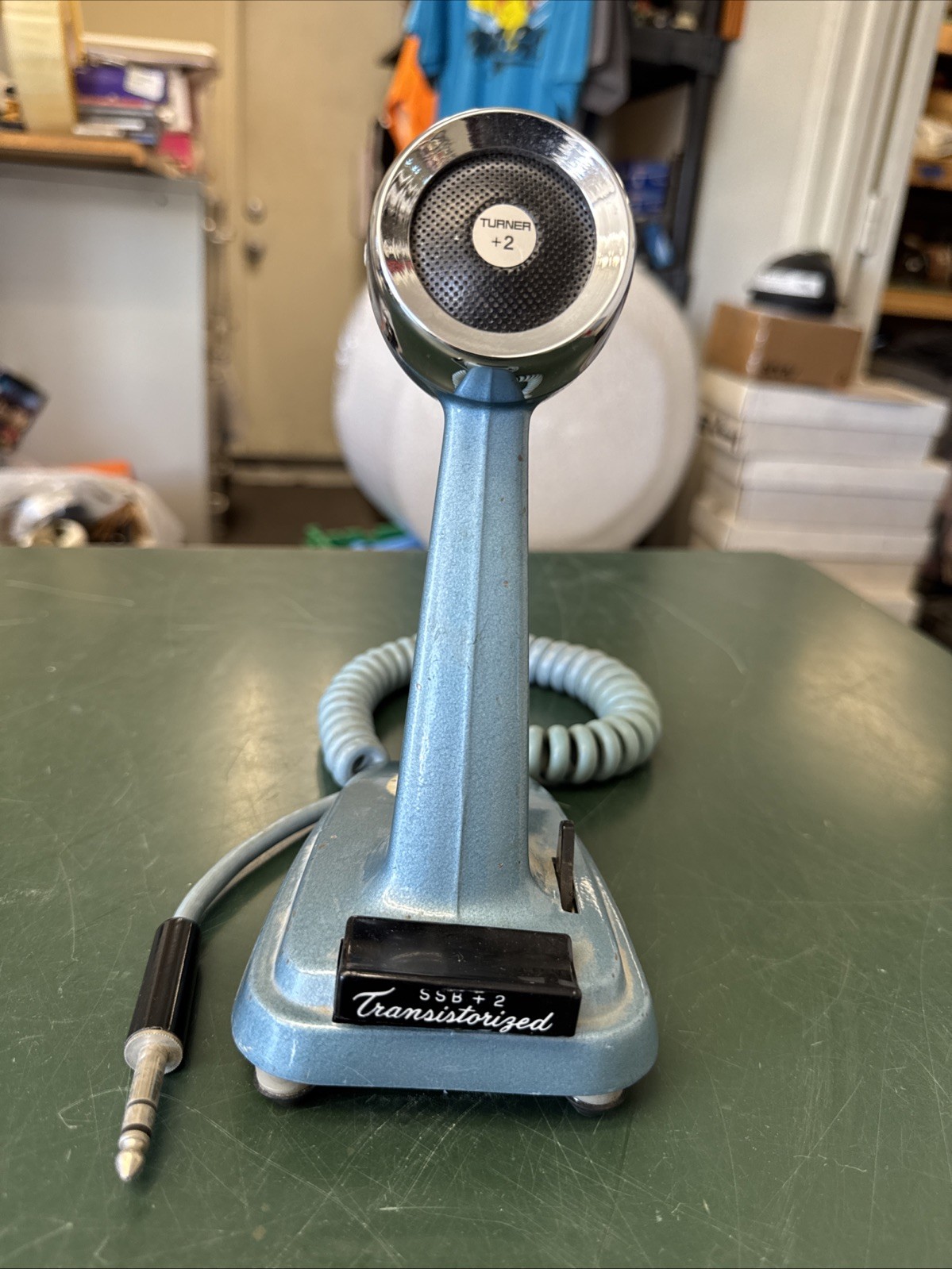 Vintage Turner transistorized SSB+2 desk ham CB microphone untested
