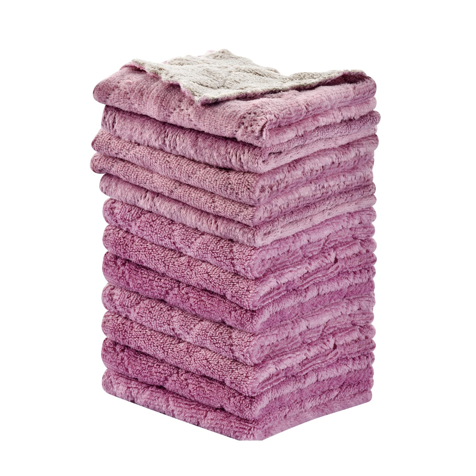 Ostwony 12Pcs Kitchen Towels Dish Towels Multipurpose Reusable Dish Cloths