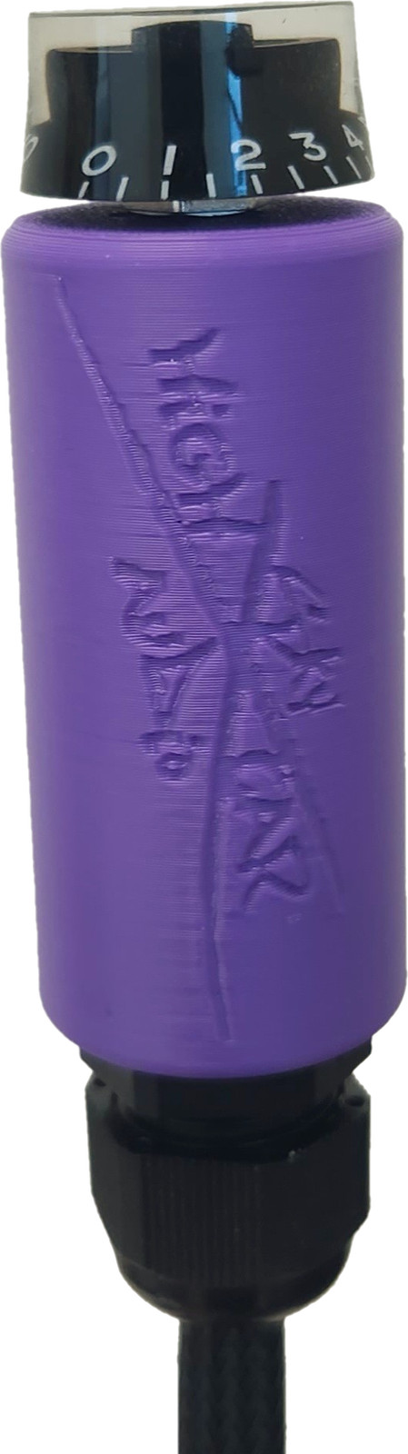 Sky High Car Audio - Universal X Round Bass Knob with Black Leads - Purple