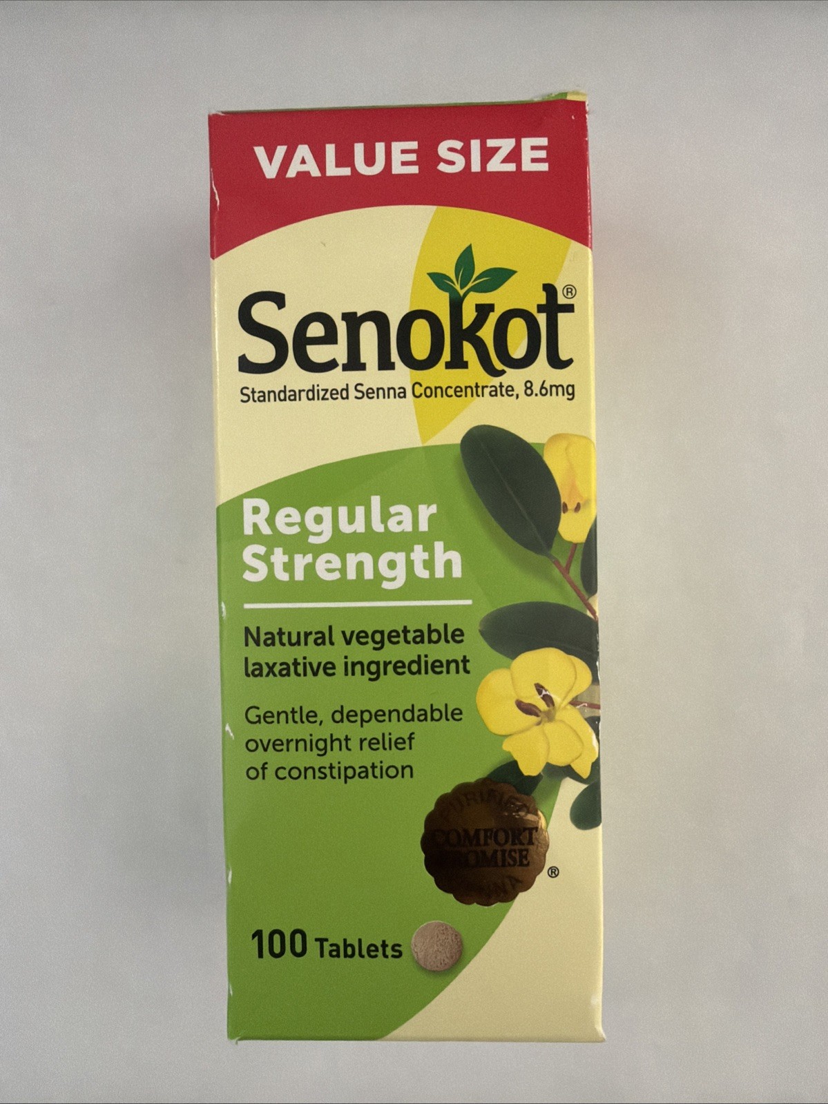Senokot Regular Strength Laxative 8.6mg - 100 Tablets Exp 2029+