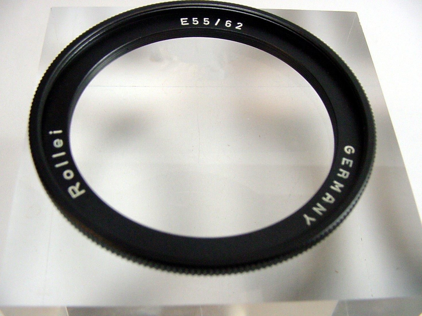 Rollei E55/62  Step-Up Adapter Ring for 62mm Filter on a 55mm Rolleinar Lens $19