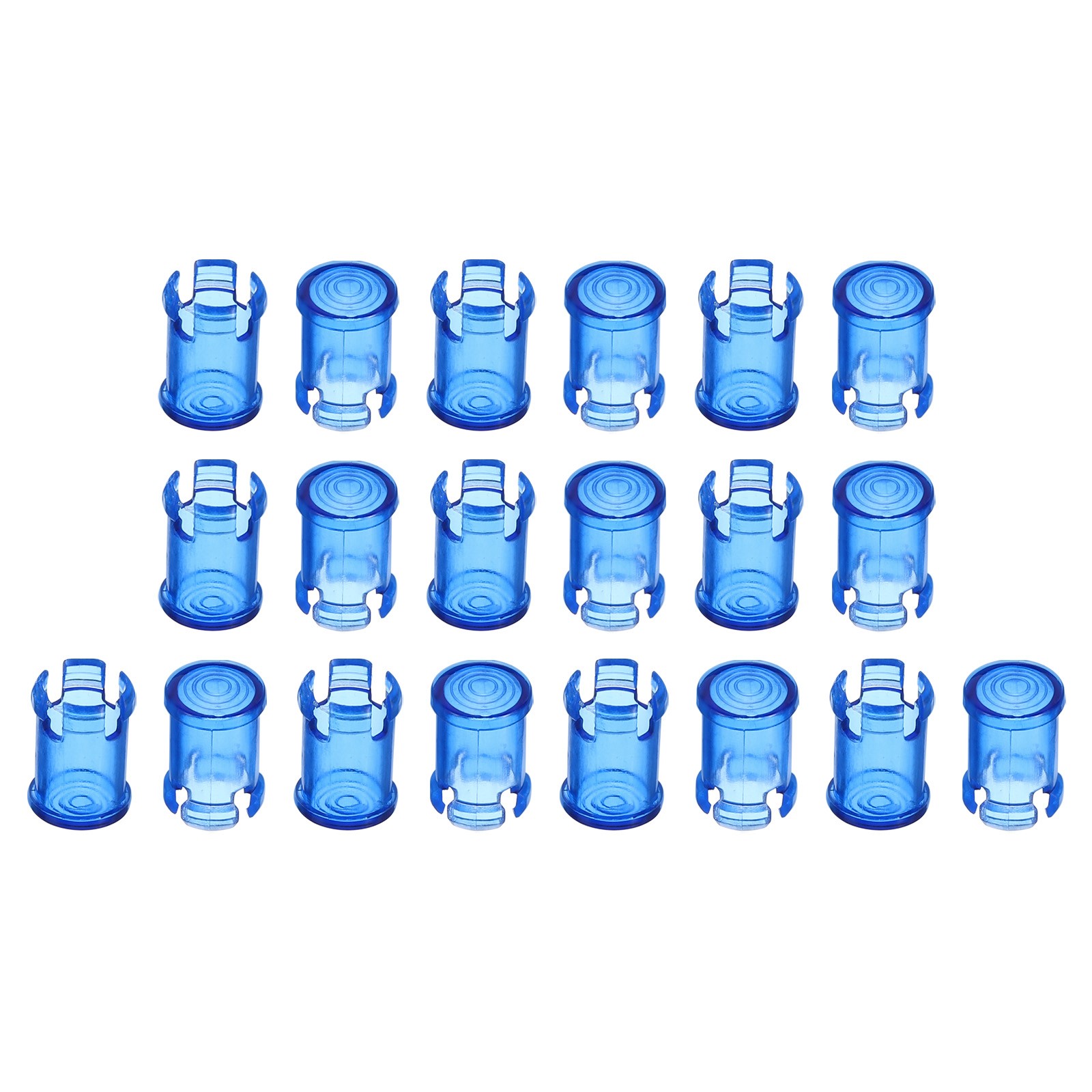 20Pcs 5mm LED Lamp Socket Light Emitting Diode Holder Cap Blue