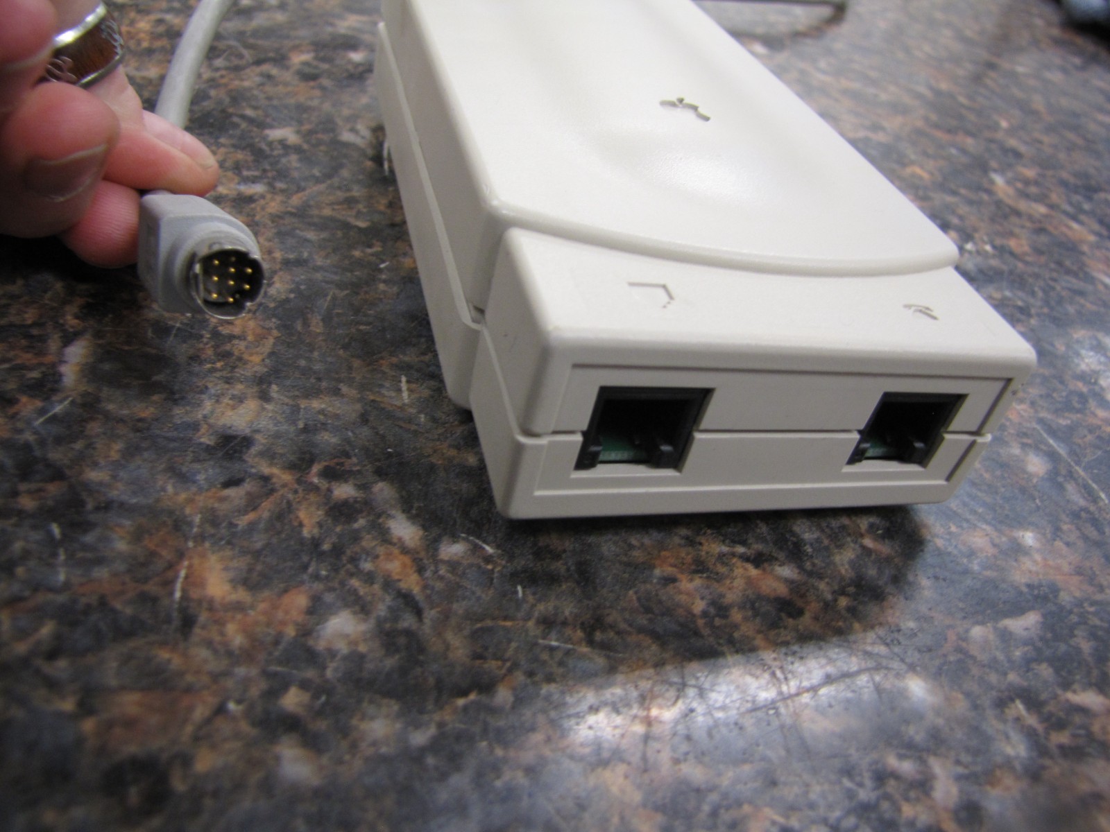 Vintage Apple Geoport Telecom Network Adapter Modem w/ Guide - Working ! -MU6