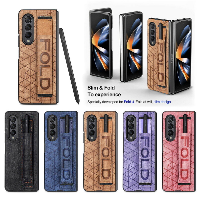 ShockProof Leather Hybrid Wristband Case Cover For Samsung Galaxy Z Fold6 ZFold7